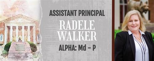 assistant principal Radele Walker alpha: Md-P